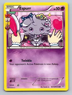 Espurr RC14/RC32 Common Generations Pokemon Lightly Played - Image 1