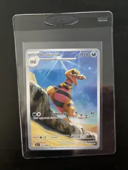 Krokorok 136/086 Sv: Black Bolt Holo Pokemon Full Art - Image 1