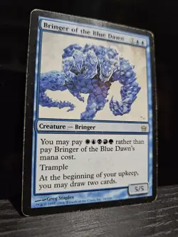 MTG Bringer of the Blue Dawn - Fifth Dawn - Heavily Played - Image 1