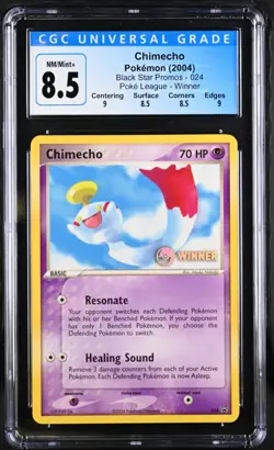 2004 Chimecho Promo #024 Pokemon League Winner CGC 8.5 (psa) - Image 1