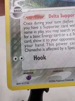 2006 Pokemon Chimecho Ex Holon Phantoms Reverse Holo Stamped Delta Card 37/110 - Image 5
