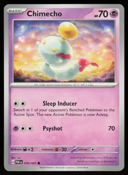 Chimecho 030/091 Common Paldean Fates Pokemon Near Mint - Image 1