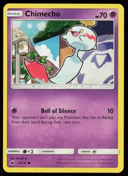 Chimecho 43/111 Common Crimson Invasion Pokemon Near Mint - Image 1