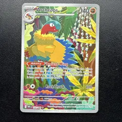 Archeops White Flare 2025 #132/086 Illustration Rare Holo Pokemon Card - Image 1