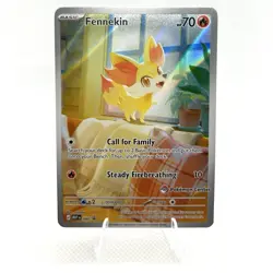 Fennekin 080 POKEMON CENTER STAMPED Promo Mega Evolution Holo - Image 1