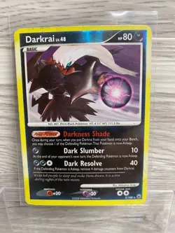 Pokemon TCG Darkrai 3/100 Majestic Dawn English 80 HP reverse Holo HEAVY PLAY - Image 1