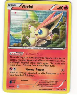 Victini Holo Pokemon TCG Legendary Treasures 23/113 LP - Image 1