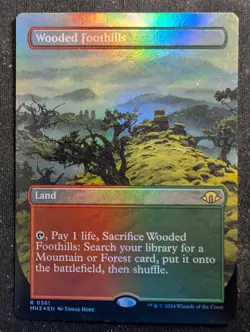 Wooded Foothills - Foil Borderless - Modern Horizons 3 (MTG) - Image 1