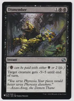 MTG 1X Dismember X1 The List - Modern Masters 2015 Magic - LP - Image 1