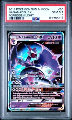 2018 Pokemon Forbidden Light # 56 Naganadel GX PSA 10 Card GEM MINT! Free Ship! - Image 1
