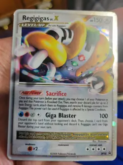 Pokemon Regigigas LV.X DP30 Diamond & Pearl Promo Level Up 150 mod play - Image 1