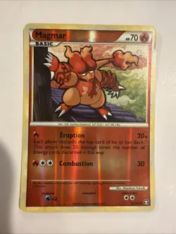 Magmar 2010 POKEMON HEARTGOLD & SOULSILVER TRIUMPHANT REVERSE HOLO 42/102 - Image 1