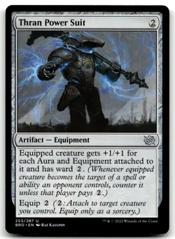 MTG Thran Power Suit U The Brothers' War 253 LP - Image 1