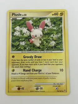 Pokemon Plusle 76/147 Uncommon Supreme Victors 2009 Regular - LP - Image 1