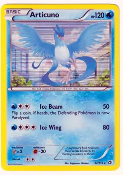 Articuno Holo Rare Legendary Treasures 32/113 MP Pokemon TCG - Image 1