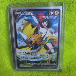 Pokemon Silver Tempest Zeraora v TCG Ultra Rare Card TG16/TG30 - Image 1