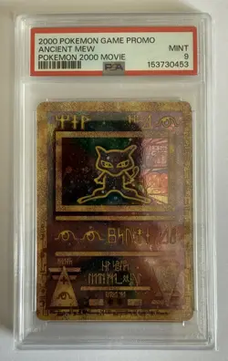 PSA 9 ANCIENT MEW | 2000 Movie Promo Graded Pokemon Card Mint Condition - Image 1