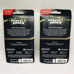 Pokemon TCG PERFECT ORDER MAKUHITA Sealed Blister Booster Packs Lot of TWO 2 - Image 2