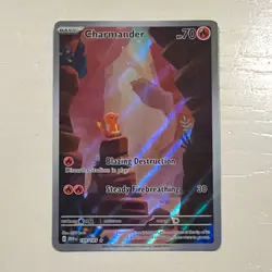 Pokemon 2023 Scarlet & Violet 151 Charmander 168/165 Illustration Rare Holo - Image 1