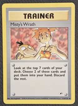 Pokemon TCG Misty's Wrath 114/132 Gym Heroes Uncommon - Random Copy MP - Image 1
