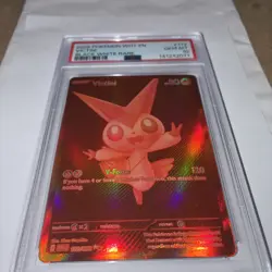 2025 POKEMON WHT EN-WHITE FLARE BLACK WHITE RARE #172 VICTINI PSA 10 GEM MT - Image 1