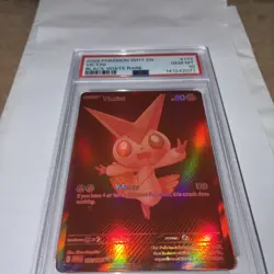 2025 POKEMON WHT EN-WHITE FLARE BLACK WHITE RARE #172 VICTINI PSA 10 GEM MT - Image 3