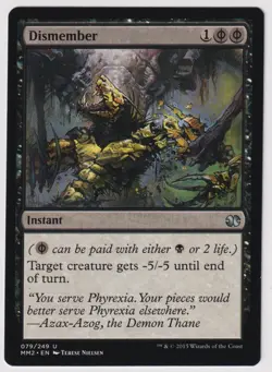 MTG 1X Dismember X1 Modern Masters 2015 Magic - LP/NM - Image 1