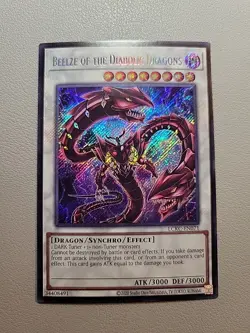 Yu-Gi-Oh! Beelze of the Diabolic Dragons LCKC-EN071 Secret Rare Unlimited - Image 1