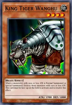 King Tiger Wanghu BP01-EN129 Common Yugioh Card 1st Edition - NM - Image 1