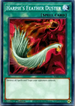 Harpie's Feather Duster SDBT-EN026 Structure Deck: Yu-Gi-Oh 1st Edition LP - Image 1