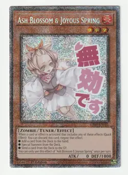 Yu-Gi-Oh! TCG Ash Blossom & Joyous Spring RA05-EN091 Starlight Rare - M/NM - Image 1