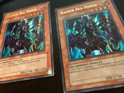 2x Kaiser Sea Horse SKE-015 Starter: Kaiba Evo Ultra Rare Unlimited YuGiOh MP - Image 2