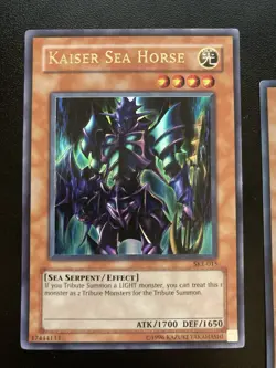 2x Kaiser Sea Horse SKE-015 Starter: Kaiba Evo Ultra Rare Unlimited YuGiOh MP - Image 3