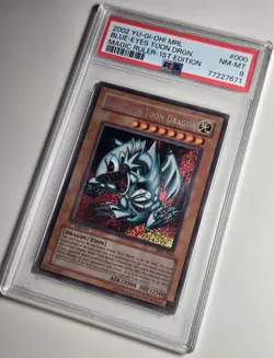 2002 YU-GI-OH! MAGIC RULER Blue Eyes Toon Dragon MRL-000 1st Edition PSA 8 - Image 3