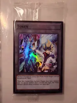 2026 Yugioh Token | Kite & Number 62 Galaxy-Eyes Prime TKN5-EN049 Factory Sealed - Image 1