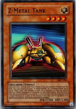 Z-Metal Tank MFC-006 Super Rare Magician's Force Yu-Gi-Oh Unlimited LP - Image 1