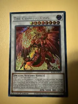 Yugioh The Crimson King BLZD-EN036 Secret Rare 1st Edition Near Mint - Image 1