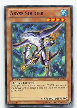 Abyss Soldier SDRE-EN014 Realm of the Sea Emperor Common LP Yu-Gi-Oh - Image 1