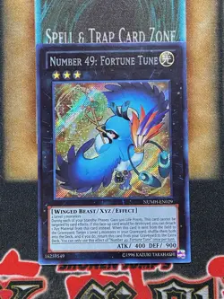 Yugioh Number 49: Fortune Tune NUMH-EN029 Secret Rare LP - Image 1