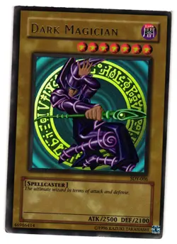 Yugioh Dark Magician SDY-006 Unlimited Edition Ultra Rare DMG - Image 1