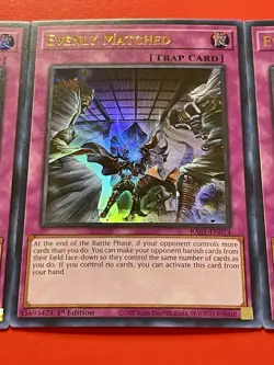 3x Evenly Matched | RA01-EN074 | NM | Ultra Rare | 1st Edition | YuGiOh! - Image 5
