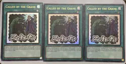 Yugioh! 3x Called by the Grave 1st Edition Ultra Rare RA05-EN117 NM - Image 1