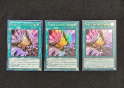 3x Triple Tactics Talent Play Set Ultra Rare MAMA-EN090 1st Edition Yugioh - Image 1