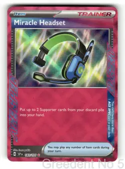 Miracle Headset 183/191 ACE SPEC Rare Surging Sparks Pokemon Holo Near Mint - Image 1