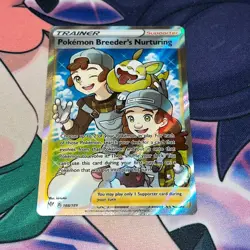 Pokemon Breeder’s Nurturing ~ 188/189 ~ Full Art ~ DARKNESS ABLAZE ~ PACK FRESH - Image 1