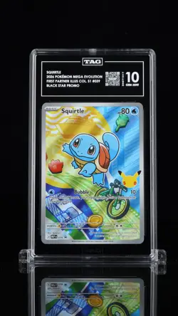 2026 POKEMON FIRST PARTNER ILLUSTRATION SERIES 1 KANTO STARTERS 37 38 39 TAG 10 - Image 2