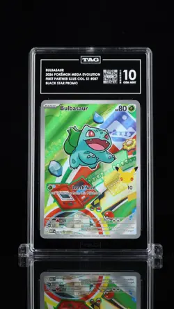 2026 POKEMON FIRST PARTNER ILLUSTRATION SERIES 1 KANTO STARTERS 37 38 39 TAG 10 - Image 3