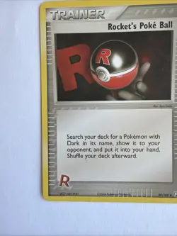 Rocket’s Poke Ball 89/109 NM/LP Trainer Team Rocket Return Uncommon Pokemon - Image 3