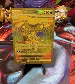 Pokemon Co Mega Greninja EX 122/086 CRIM Gold Full Art Holo EN 350 HP Stage 2 - Image 1