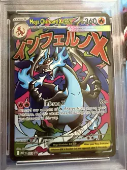 🔥Pokemon MEP EN 2025 Mega Charizard X EX Ultra Premium #023 PSA 9 MINT🔥 - Image 4